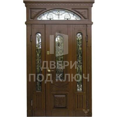 Филенчатая фрамужная входная дверь ДПК-11930